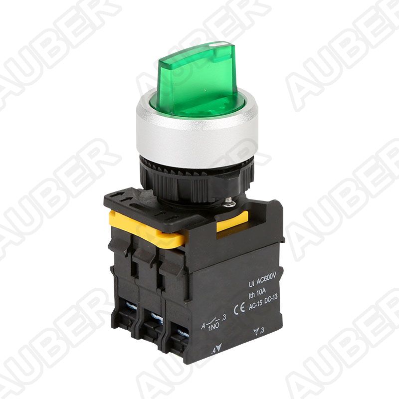 Waterproof 2P Maintained Illuminated 22mm Selector Switch