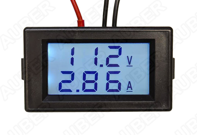 (image for) Panel Mount Digital DC Power Meter, up to 250VDC 50A - Click Image to Close