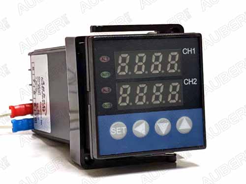 (image for) 1/16 DIN Dual Channel PID Temperature Controller w/ Dual SSR Outputs